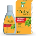 Booster Immunity naturel Tulsi gouttes 30 ML Pack - Certifié 5 différents Tulsi rare, gouttes de basilic Saint 30 ML