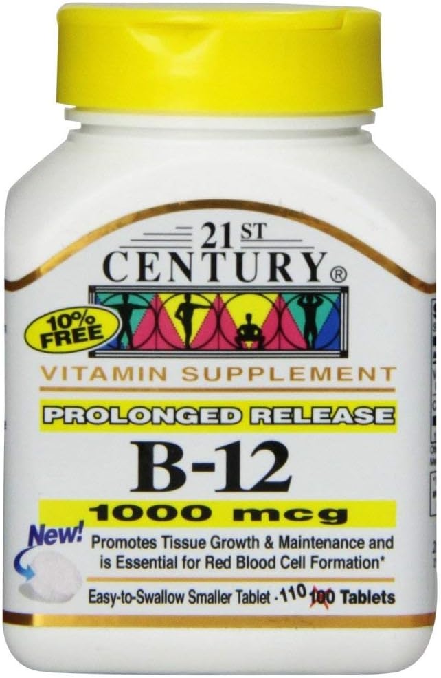 21st Century B-12 1000Mcg Comprimés à libération prolongée 110 Compte (2 Pack)