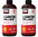 Facteur de force L supplément de carnitine, liquide L-Carnitine 3000 mg pour aider à transformer la graisse en énergie, soutenir la récupération musculaire, et stimuler l'énergie cellulaire, la force maximale, non-OGM, orange saveur, 16 Oz.