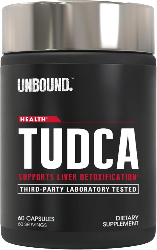 Non lié par NutraBio - Supplément Tudca, 60 Capsules – Peut aider à soutenir la santé du foie, la désintoxication et le bien-être général