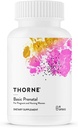 THORNE - base prénatale - Folate multi-cherché pour les femmes enceintes et allaitantes comprend 18 vitamines et minéraux, plus choline - sans gluten, lait et soja - 90 capsules - 30 portions