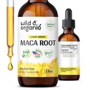 Des gouttes de racine de maca sauvage et biologique pour les femmes et les hommes - Mood, Focus, Active Lifestyle - Supplément de maca péruvien - Teinture végétalienne, sans sucre et sans alcool - 2 fl oz