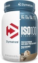 Dymatize ISO100 Hydrolyzed Protein Powder, 100% Whey Isolate Protein, 25g of Protein, 5.5g BCAAs, Gluten Free, Fast Absorbing, Easy Digesting, Cookies and Cream, 1.6 Pound