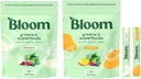 Bloom Nutrition Super Greens Powder Stocking Stuff Stick Packs Bundle - Mango & Coconut