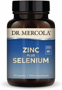 Dr. Mercola Zinc Plus Sélénium - Supplément mélange minéral - pour le soutien immunitaire, cérébral et respiratoire - Contient du chélate et du cuivre glyciné au zinc - sans OGM et sans gluten - 30 capsules (30 portions)