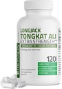 Bronson Longjack Tongkat Ali Extra Strength, 120 capsules végétariennes