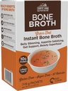 Country Farms Broth Skinny, Broth de boeuf instantané, Protéines 10G, Collagène de type III, favorise une meilleure digestion, Santé des os, Plan de 7 jours, 7-15g Packets