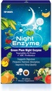 Enzymes de nuit, Enzymes digestionnaires multiples quotidiens, Fruits et légumes à prune verte avec probiotiques, Bloatation de soulagement, meilleure qualité du sommeil, pour les hommes et les femmes, Promouvoir la santé digestive- 60 comprimés