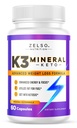 ZELSO K3 Mineral Weight Loss Pills for Women and Men, K3 Mineral Pills - K3 Sel Mineral, Vitamine + K3 Capsules Supplément pour la perte de poids Keto - 1 mois d'approvisionnement