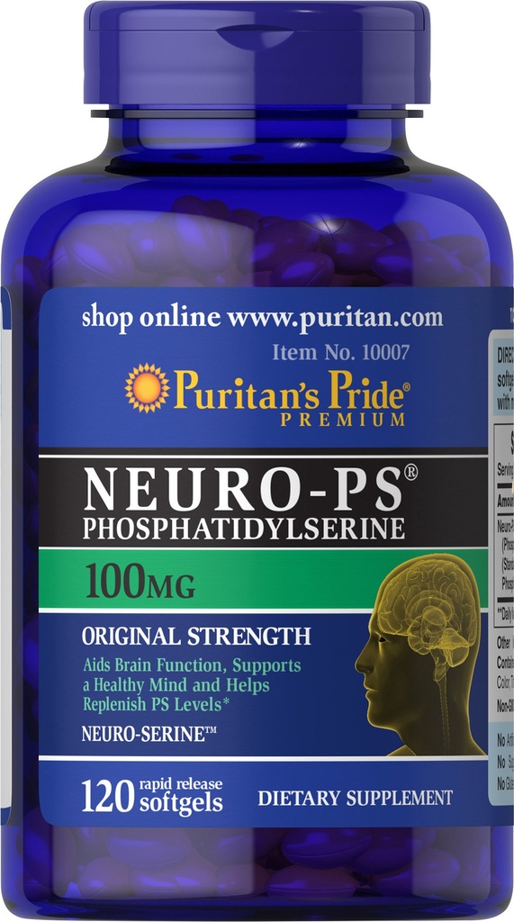 Pride de Puritan Neuro-PS 100 mg Softgels, 120 Nombre
