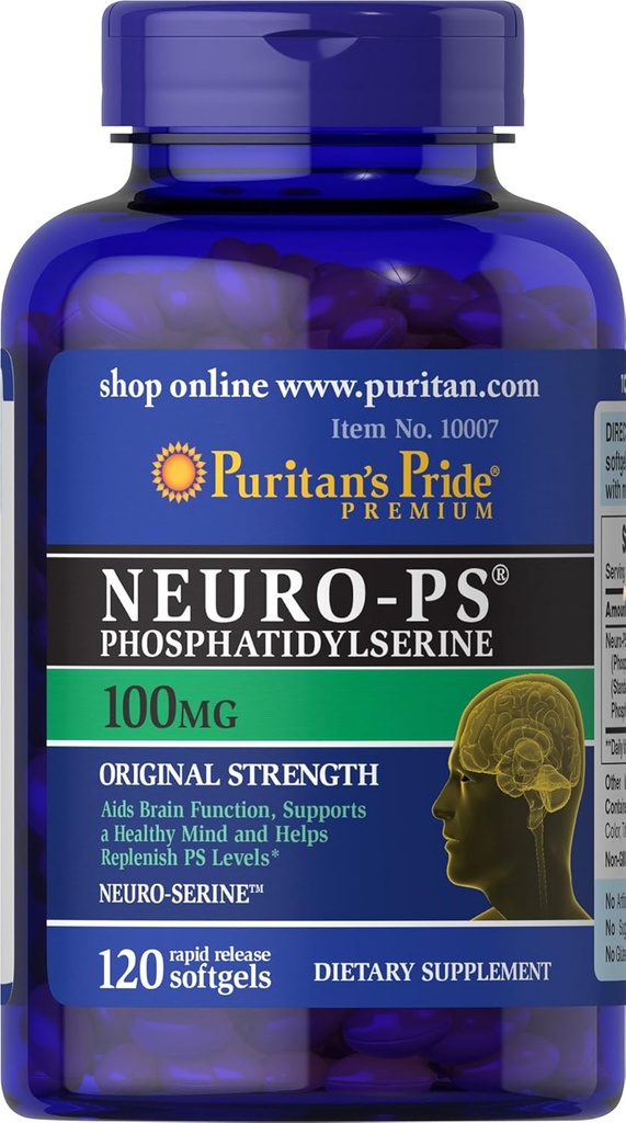 Pride de Puritan Neuro-PS 100 mg Softgels, 120 Nombre