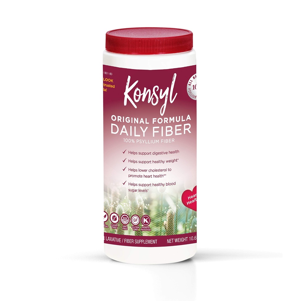 KONSYL PHARMACEUTIQUES Formule originale 100% fibre de psylium, 10.6 Ounce, poudre