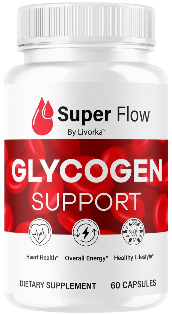 Super Flow Glycogen - SuperFlow Glycogen Support Capsules, Super Flow, Glycogen Support Super Flow, Suppression officielle Glycogen Support, Super Flow Glyco Optimizer, 30 capsules pour 1 mois