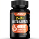 Supplément de cortisol santé, 25-en-1 Réducteur de cortisol pour les femmes et les hommes, Suppléments de cortisol pour Ashwagandha, Rhodiola Rosea, L-Theanine, 9 Capsules