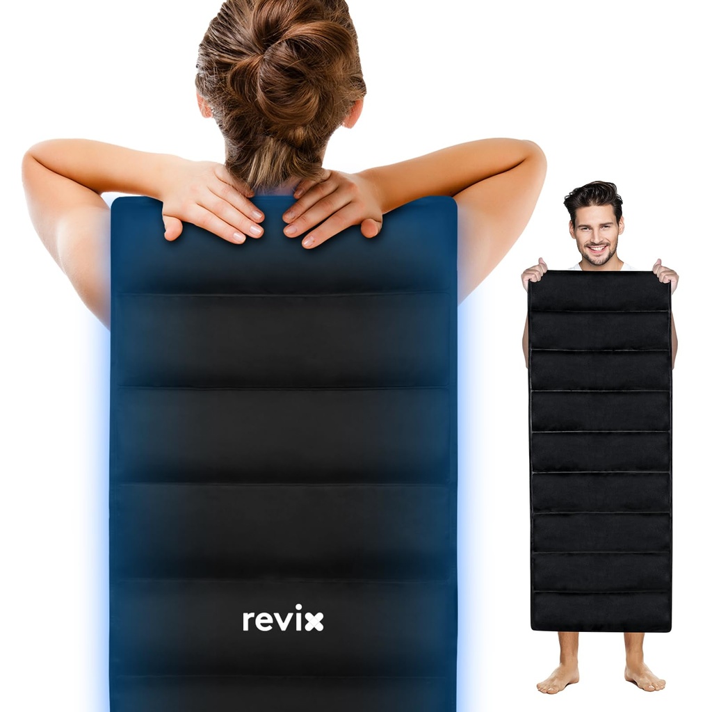 REFIX Pack Ice Body Full pour le dos, 47''x17.5'' Extra Large Gel Réutilisable Pack froid pour le dos entier, la hanche et les jambes, Enveloppe de thérapie à froid flexible pour le soulagement complet de la fatigue et la relaxation musculaire quotidienne