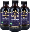 Immunia 67 Polyphenols - Elderberry Concentrate & Antioxidant Fruits. Premium Antioxidant Supplement with 67 Polyphenols (Anthocyanins, Quercetin, Resveratrol, etc.) 24-Day Supply per Bottle (3-Pack)