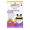 Syrup pour bébé de Zarbee en Miel + Immune pour bébés 12-24 mois, Sirop de Toux sûr et efficace avec du miel noir apaisant et du zinc pour le soutien immunitaire*, sans drogue et sans alcool, cerise, 2 fl. oz