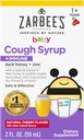 Syrup pour bébé de Zarbee en Miel + Immune pour bébés 12-24 mois, Sirop de Toux sûr et efficace avec du miel noir apaisant et du zinc pour le soutien immunitaire*, sans drogue et sans alcool, cerise, 2 fl. oz