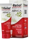 T-Relief Arnica +12 Crème Naturelle Soulagement Actives pour la douleur du dos Douleurs musculaires et étourdissement Corps entier Soulagement rapide pour les femmes et les hommes - 2 oz