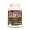 Remèdes Nutrition Echinacea & Goldenseal $ 1000mg, 60 Capsules végétaliennes complément alimentaire à base de plantes $ Approvisionnement de deux mois