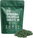 Sur la cible vivant Spiruline biologique Chlorella , Supergreens , USDA Organic , 1000 comprimés - 250 G (8,8 oz) , Vegan , Immmune Support , Alcalyzing , Nutrient Sense , Protéines