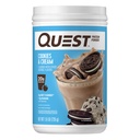 Quest Nutrition Cookies et crème en poudre de protéines, 20g de protéines, 1g de sucre, faible teneur en glucides, sans gluten, 1,6 livre, 24 portions