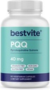 BESTVITE PQQ 40mg (Pyrroloquinoline Quinone) (60 gélules végétariennes) - Pas de stéarates - Vegan - Non OGM - Sans gluten