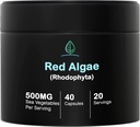 Holistic Bin Capsules d'algues marines rouges Gigartina et Dumontiacea Suppléments d'algues rouges sans gluten, végétaliens, sauvages récoltés Riche en Oméga végétalien 3 (40 capsules)