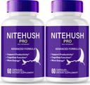Nite Hush Pro Cerveau Suppléments pour la mémoire et les capsules de focus, NiteHush Formule avancée Crain Health Support - maximum de résistance Nootropics NiteHushPro Toutes les pilules de soutien naturel Avis (2 Pack)