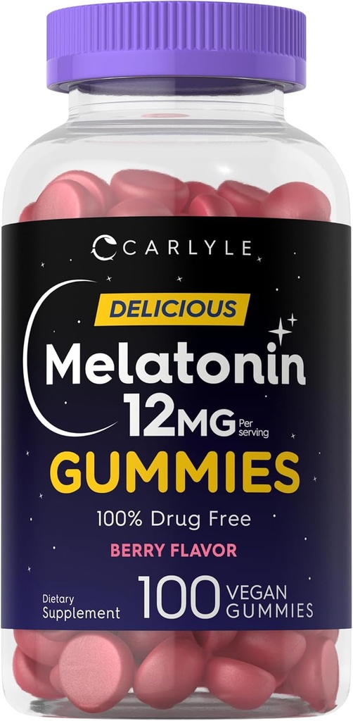 Carlyle Melatonin Gummies 12mg.100 Comte.