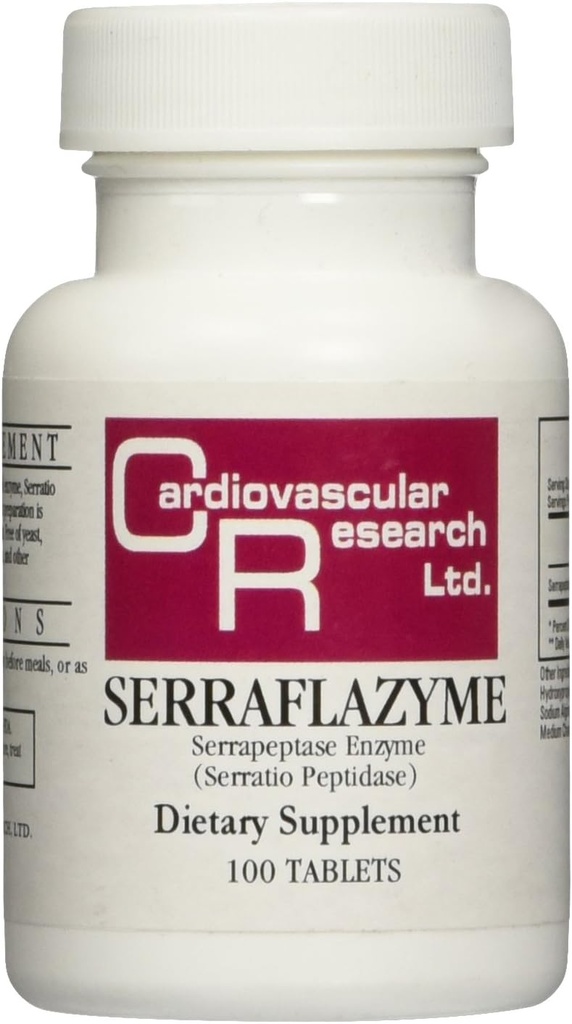 Recherche cardiovasculaire Serraflazymes Comprimés, 100 Nombre