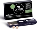 LactoJoy Pilules de lactase 14 500 I 45 pièces I Enzymes puissants de lactase pour l'intolérance au lactose I Lactase ultra pure pour une digestion améliorée I Pas de dioxyde de silicone, Pas de parfum artificiel, Pas de sucralose