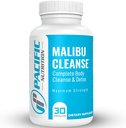 Malibu Cleanse - 15 jours Cleanse - Support Gut et Colon - Détox avancé Gut Cleanse pour hommes et femmes Cascara Sagrada Bark, Aloe Vera, Psyllium Husk, Pro-Biotics - Fabriqué aux États-Unis