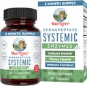 MaryRuth Organics Serrapeptase Enzymes Capsules Obtenir jusqu'à 2 mois Supplément enzymatique pour les pilules de soulagement du sinus à haute puissance Obtenir la santé tissulaire et la santé cellulaire Obtenir le numéro 60