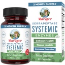 MaryRuth Organics Serrapeptase Enzymes Capsules Obtenir jusqu'à 2 mois Supplément enzymatique pour les pilules de soulagement du sinus à haute puissance Obtenir la santé tissulaire et la santé cellulaire Obtenir le numéro 60
