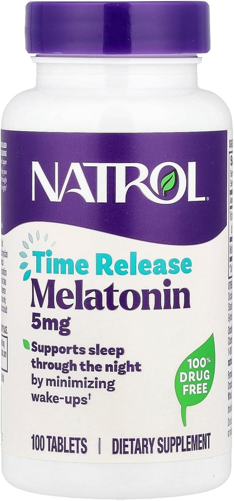Melatonin 5mg Time Release, 0.32 lb