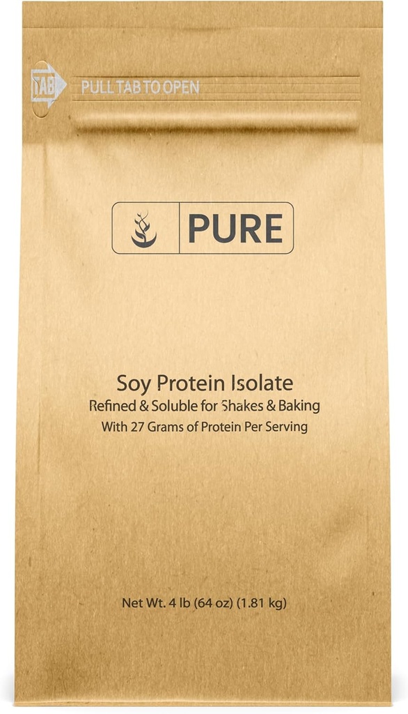 PURE ORIGINAL INGREDIENTS Soy Protein Isolate (4 lb) Always Pure, No Fillers or Additives