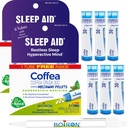 Boiron Coffea Cruda 30C - 6 Total Blue Tubes - Aide homéopathique au sommeil pour le sommeil sans repos, l'hyperactivité mentale, pensées de course, et difficulté à dormir avec stylo encre bleue