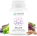 All-Natural Muscle Relaxer (60 capsules) Spasme Relief avec Magnésium, Passion Flower et Valerian Root (60 capsules) Soulage les spasmes musculaires, la tension et favorise le calme