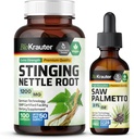 BIO KRAUTER Nettle 100 Capsules & Saw Palmetto Teinture 2 Fl. Oz.