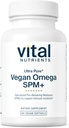 Nutriments vitaux Ultra Pure® Vegan Omega SPM+-SPM Supplément Omega-3 pour les médiateurs spécialisés en résolution pro (SPM) végans SPM+-SPM*-Gluten, laiterie, sans soja, sans OGM 90 mini softgels