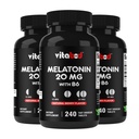 Melatonine 20 mg - 240 comprimés à solution rapide - Sans médicament - Arôme de baie naturelle - Végétarien, non-OGM, sans gluten 240 Compte (paquet de 3)