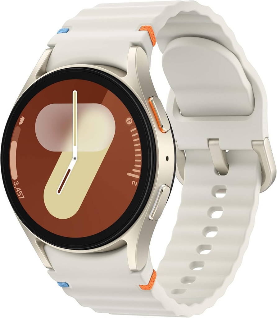 Samsung Galaxy Watch 7 40mm LTE AI Smartwatch w/Energy Score, Conseils de bien-être, Suivi de la fréquence cardiaque, Moniteur de sommeil, Fitness Tracker, 2024, Crème [US Version, Garantie du fabricant 1Yr]