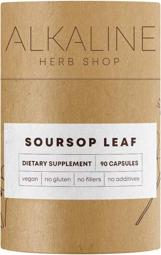Alkaline Herb Shop Soursop Leaf Supplément 90 Capsules