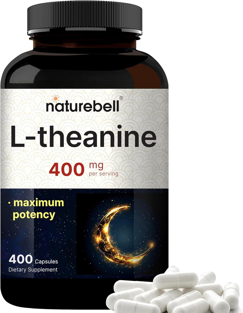 Double Strength L Theanine 400mg, 400 Capsules
