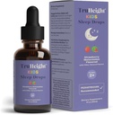 TruHeight Kids Dormir Teinture Ages 2+ (Watermelon Flavor) - Bébés, tout-petits et enfants Aide naturelle au sommeil - Bébé, tout-petit, enfant Melatonine 2 ans+ - Vitamine B6, Riboflavine, zinc, cuivre, citron baume