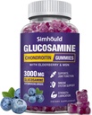 Glucosamine Chondroïtine Gommy - 3000MG Supplément de soutien articulaire extra-fort avec MSM & Elderberry, Flexibilité, Antioxydant Immune Gommy Support pour adultes, hommes et femmes
