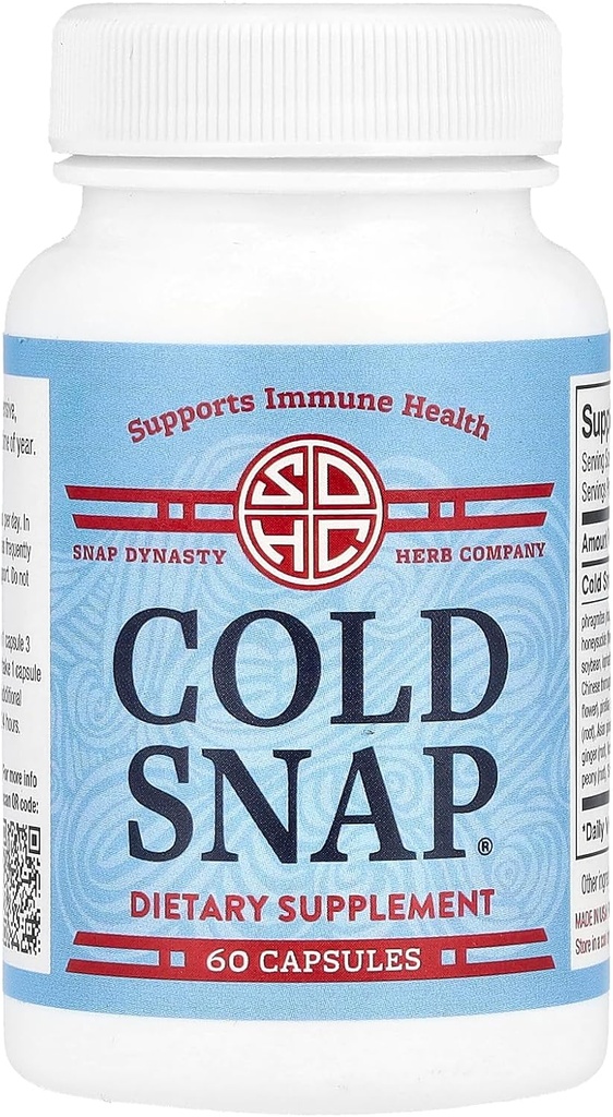 Supplément à base de plantes cold Snap 60 Capsules, 2 Pack