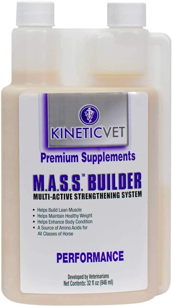 M.A.S.S Builder, Equine Healthy Weight Gain Supplement, 32 oz (Quart)