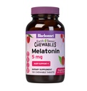 Bluebonnet Nutrition TerreMélatonine sucrée 5 mg à action rapide Dissoudre rapidement la nuit Relaxation et repos du sommeil - Aide au sommeil - Sans gluten, végétalien - Arôme framboise - 120 comprimés à croquer